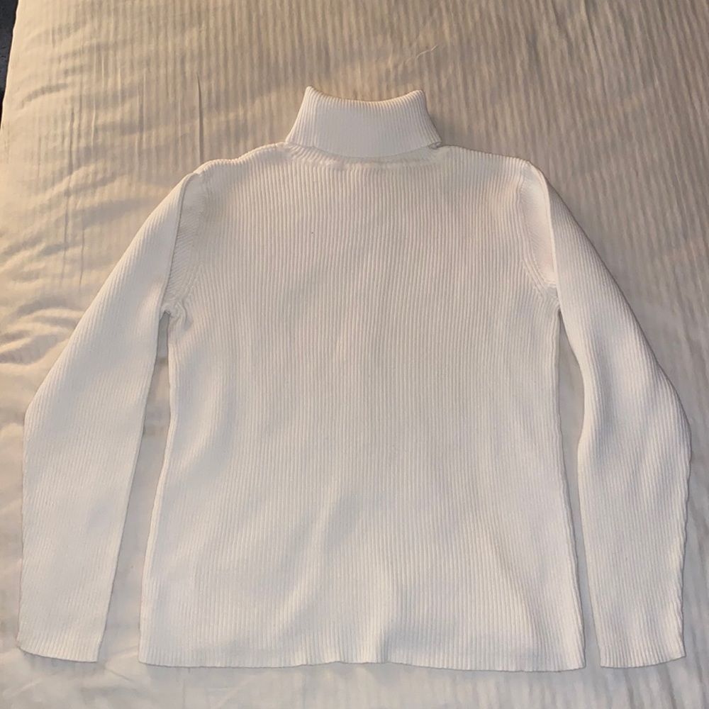 ribbed turtleneck sweater